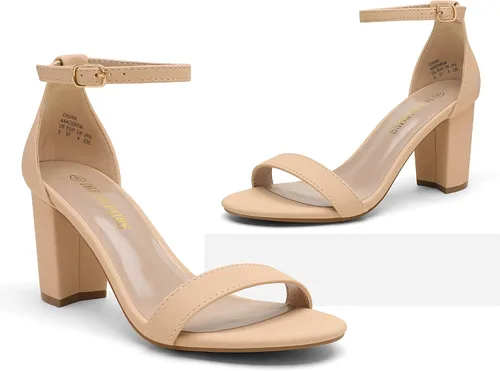 Miniatura 2 de DREAM PAIRS - Sandalias de tacón grueso y bajo para mujer