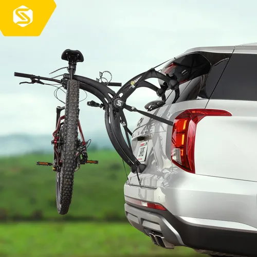 Miniatura 9 de Saris Bones EX - Portaequipajes para maletero de auto para 2 bicicletas, duradero, libre de óxido, correas anti-balanceo, fabricado en EE. UU.