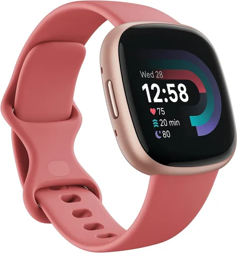 Miniatura 2 de Fitbit Paquete de 2 relojes inteligentes Versa 4 Fitness con preparación diaria, GPS, frecuencia cardíaca 24/7, más de 40 modos de ejercicio, Fit