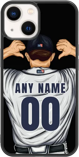 Miniatura 35 de Custome - Funda de teléfono de béisbol, diseño creativo de béisbol deportivo con número de estrella para iPhone 15, 14, 13, 12, 11 Pro Max Plus Mini