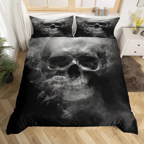 Miniatura 11 de Erosebridal Juego de ropa de cama de faro, tamaño individual, funda de edredón náutica de gaviota, funda de edredón con estampado de paisaje marino