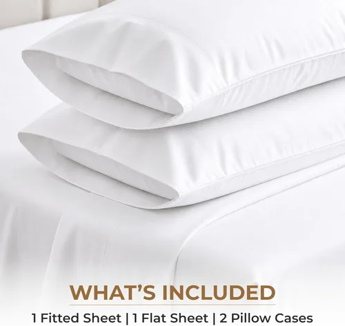 Miniatura 4 de SGI bedding Sábanas de Algodón Egipcio 100% Tamaño Full XL – Juego de Sábanas de 600 Hilos, Suaves, Frescas, Bolsillo Profundo de 16", Ropa de Cama