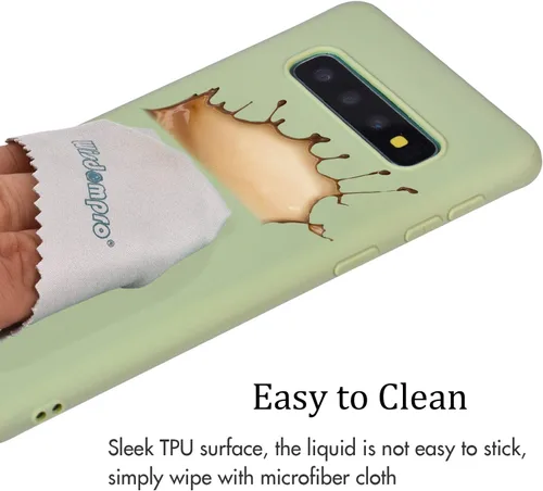 Miniatura 5 de Wisdompro Funda para Galaxy S10+, paquete de 5 unidades de funda protectora de gel de TPU suave y delgada extra fina para Samsung Galaxy S10+ Plus