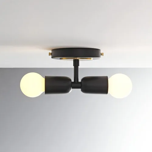 Miniatura 5 de BRIGHTTIA Luna Duo - Lámpara de pared de 2 luces, accesorio moderno de mediados de siglo para pared y techo, lámpara Edison minimalista para pasillo