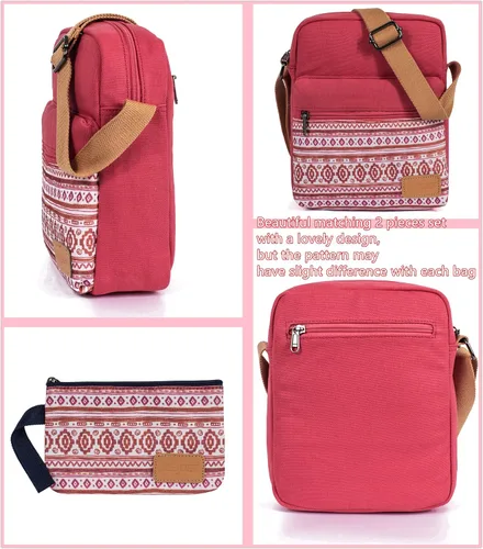 Miniatura 5 de Leaper - Mochilas para Adolescentes Niñas Adolescentes Mochila Set Bolsas Escolar Libreros 3 en 1, Rosa), BP5274