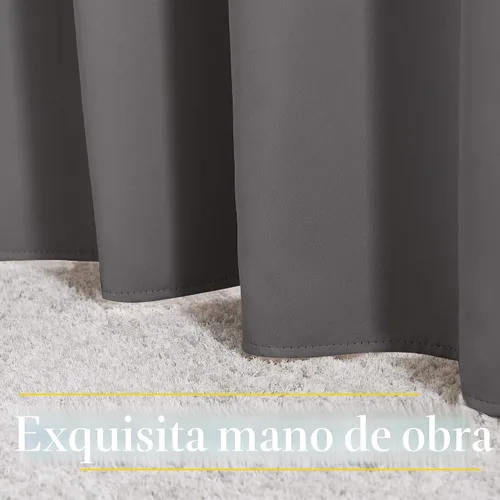 Miniatura 8 de NICETOWN - Cortinas opacas para dormitorio, tratamiento de ventana, con aislamiento térmico y ojales, lisas, para sala de estar