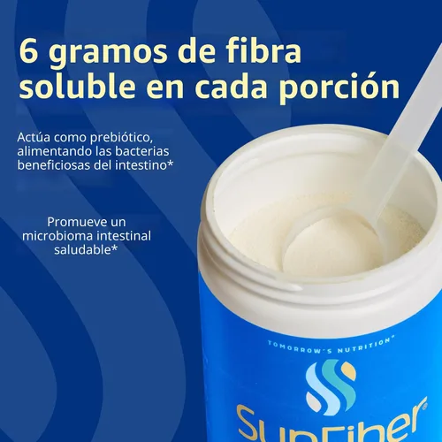 Miniatura 7 de Tomorrow's Nutrition, SunFiber, soporte de fibra prebiótica soluble para el bienestar digestivo con goma guar, vegano, 30 porciones (7.4 onzas)