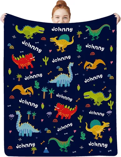 Miniatura 13 de Artsadd Mantas personalizadas con nombre para bebés niños y niñas, mantas de bebé personalizadas con nombre, manta personalizada para niños