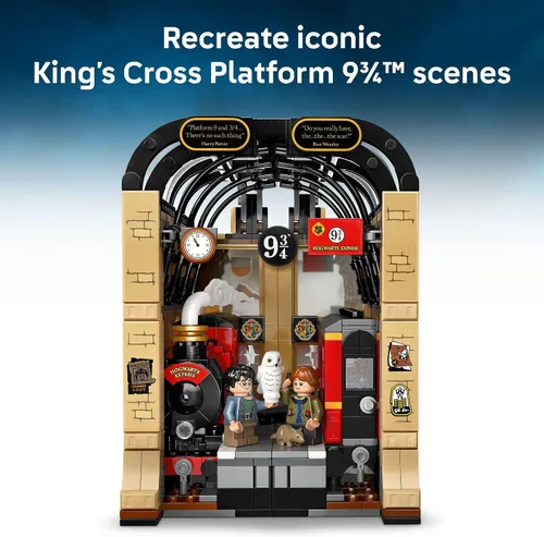 Miniatura 3 de LEGO Harry Potter Book Nook: Hogwarts Express Building Set – Decoración de estante de dormitorio para niños, niñas y fanáticos, a partir de 10 años