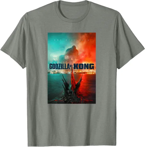 Miniatura 21 de Godzilla vs Kong - Camiseta oficial con póster, Negro