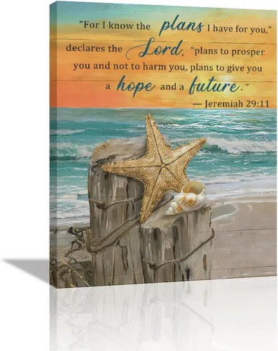 Miniatura 22 de Lienzo inspirador de playa costera, arte para pared, diseño de piedras zen, puesta de sol y océano, decoración de pared, citas de vida, impresiones