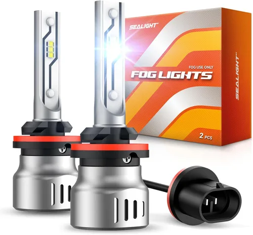 Miniatura 18 de SEALIGHT Compatible con Ford F250 F350 F450 F550 XL XLT Super Duty 2023-2025 Kit de bombillas antiniebla de haz alto/bajo, 92000 lúmenes, 800%