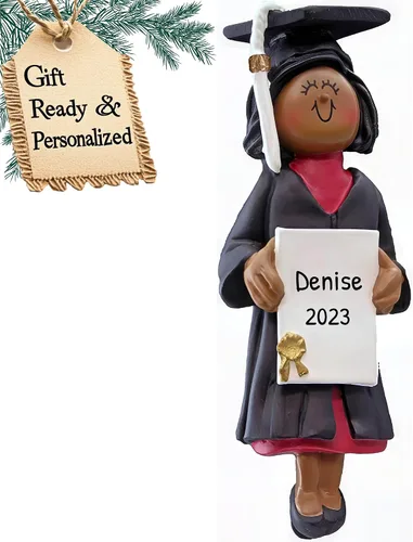 Adornos de graduación personalizados para la clase de 2025, adornos de árbol personalizados para 2025, regalos de graduación personalizados para