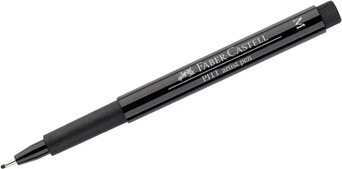 Miniatura 3 de Faber-Castell Art & Graphic Pitt Artist Pen Metallic 1.5 India Ink Pen, negro, bolígrafo de un solo pitt, para arte, manualidades, dibujo, bocetos