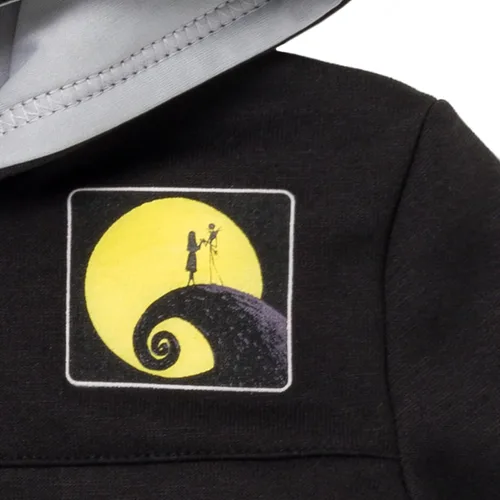 Miniatura 6 de Disney Nightmare Before Christmas Jack Skellington Oogie Boogie Sally - Sudadera con capucha de forro polar con cremallera de un cuarto de niño a