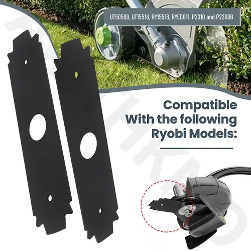 Miniatura 3 de AMTHKNO AC04215 - Cuchilla reversible de acero endurecido resistente, para repuesto Ryobi de 8 pulgadas, compatible con los modelos de bordes