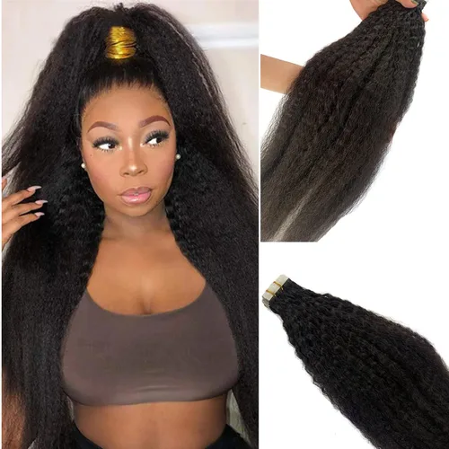 Miniatura 22 de Extensiones de cabello cosidas de cabello humano real, balayage de negro brillante a rubio dorado, paquete de extensiones de cabello humano