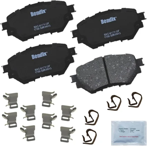 Miniatura 94 de Pastillas de freno delanteras cerámicas Bendix Priority1 CFC2302 para Hyundai Elantra 2021, Sonata 2022-2020, Kia K5 2023-2021