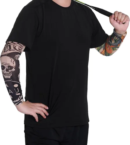 Miniatura 6 de HOVEOX 20 fundas temporales de tatuaje para brazos, mangas de protección solar para brazos, mangas de tatuaje temporales, fundas para tatuajes
