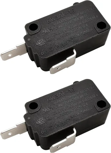 Miniatura 9 de Pieza de repuesto para interruptor de puerta de horno de microondas, 16A 125VAC, KW3AT-16 (compatible con KW3A-16), normalmente cerrado, 1 unidad