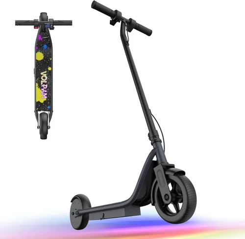 Miniatura 17 de VOLPAM Scooter eléctrico con neumático sólido de 8.5"/10", motor potente de 350 W/500 W y velocidad máxima de 19/22 MPH, alcance de 16 a 28 millas