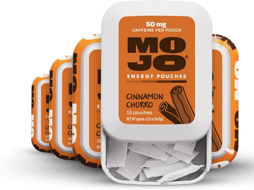 Miniatura 19 de Bolsas de Energía MOJO Sabor Menta, 50 mg de Cafeína por Bolsa, 15 Bolsas, Paquete de 5