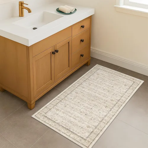 Miniatura 171 de Alfombra Boho Negra para Sala de Estar - Alfombra de Área Lavable de 10x14 Pies, Alfombras de Comedor para Debajo de la Mesa, Alfombra Suave de Pelo
