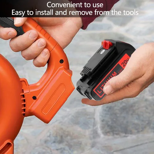 Miniatura 6 de KINGTIANLE 2 paquetes de batería de repuesto para Black and Decker 20v Max 2500mAh, Batería de repuesto LBXR20 LB20 LBX20 LBX4020 de tiempo