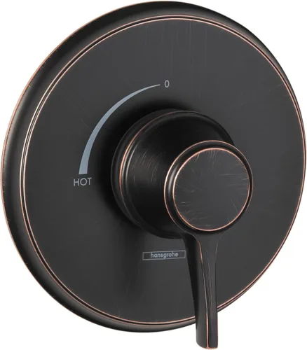 Miniatura 4 de hansgrohe Ecostat Classic 15404141 - Válvula de ducha con mango de presión de pulgada de ancho en bronce cepillado
