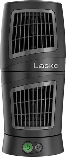 Miniatura 4 de Lasko Ventilador de Torre de Mesa Portátil Twist-Top™ de 12 pulgadas de 3 Velocidades con Oscilación Amplia para Dormitorio, Oficina, Negro, 4911