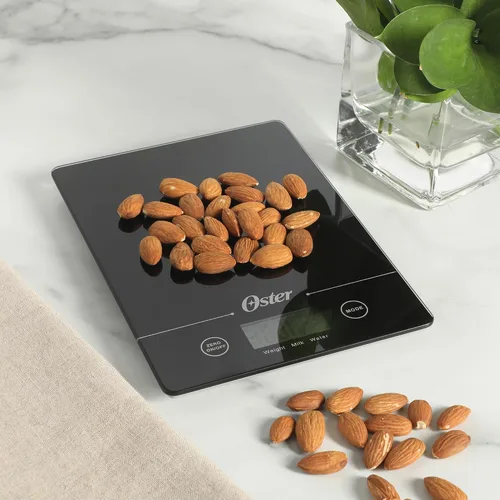 Miniatura 6 de Oster Gridley - Báscula digital de cocina, báscula de alimentos de alta precisión de 11 libras con pantalla LCD, función de tara, medición de gramos