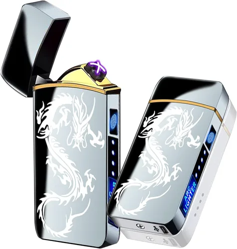 Miniatura 9 de T3-Tiger - Encendedor de arco inteligente, recargable por USB, resistente al viento, sin llama, encendedor de plasma ligero para fuego, barbacoas