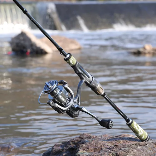 Miniatura 9 de Sougayilang Spinning Combo – 30+24Ton Carbon Fiber 2-Piece Rod, M/MH Power, 19LB Drag, 5.2:1 Gear Ratio, Lightweight Saltwater Freshwater Kit for
