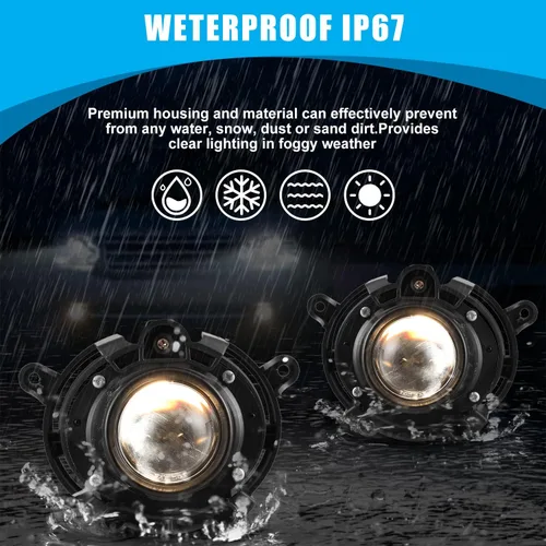 Miniatura 3 de CPW Luces antiniebla compatibles con Cadillac CTS 2008-2014 Premium 2008-2012 Chevy Malibu 2007-2009 Saturn Aura 2013-2016 Buick Encore Proyector