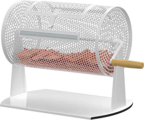 Miniatura 9 de Orionstar Tambor de rifa, juegos y deportes profesional para rifas con mango giratorio de madera con capacidad para 2500 boletos (negro)
