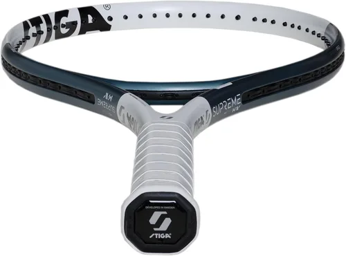 Miniatura 4 de STIGA Raqueta de tenis Supreme, raqueta de fibra de carbono de peso medio sin ataduras, todos los niveles de juego para mayor velocidad y control