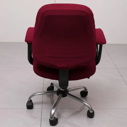 Miniatura 5 de Melaluxe Funda para silla de oficina con fundas para reposabrazos, funda elástica universal para silla de escritorio, fundas para silla