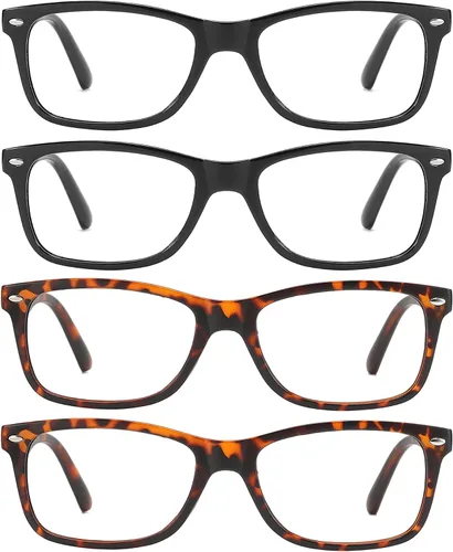 Miniatura 7 de Przene Gafas de lectura para hombres y mujeres, con bloqueo de luz azul, bisagras de resorte, paquete de estilo ligero