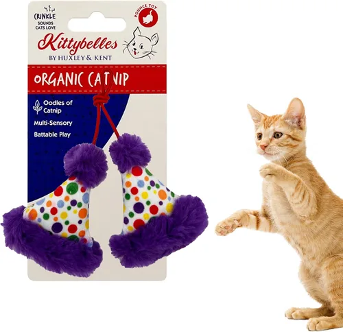 Miniatura 14 de Huxley & Kent Juguete de Peluche para Gatos - Juguete Interactivo de Hierba Gatera para Gatos y Gatitos - Suave con Crujido y Hierba Gatera