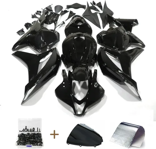 Miniatura 2 de Kit de carenado de carrocería de motocicleta para Honda CBR 600RR 2009 2010 2011 2012 negro brillante - (Piezas/kit: 29)