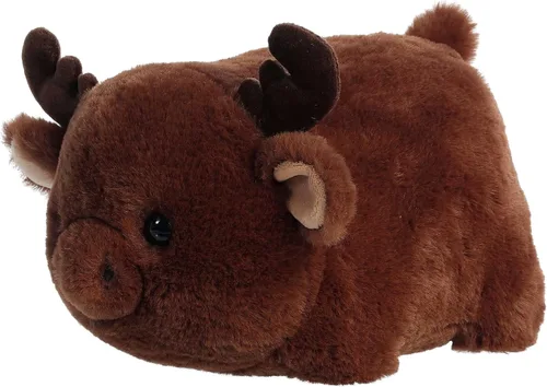 Miniatura 5 de Aurora Adorable Spudsters Morty Moose - Animal de peluche – Forma redonda que hace que los abrazos reconfortantes – Perfecto para niños de todas
