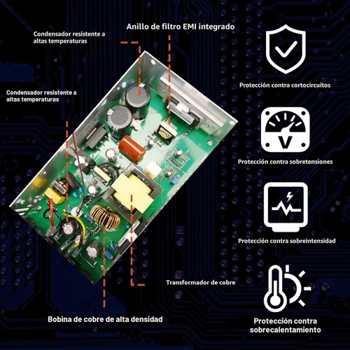 Miniatura 3 de Nueva versión convertidor, 110V AC a 12V DC convertidor fuente de alimentación 12V 600W 50A DC interruptor transformador para RV, bomba, tira LED