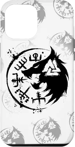 Miniatura 25 de iPhone 14 Plus Fenrir Wolf Fenris-Wolf - Viking Vegvisir Valknut Case