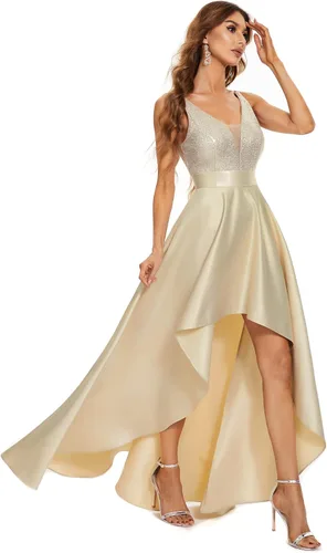 Miniatura 3 de Ever-Pretty Vestido de fiesta largo con cuello en V para mujer 0667