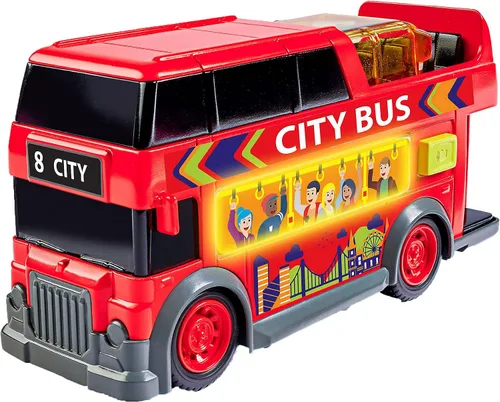 Miniatura 8 de Dickie Toys Camión de reciclaje, efectos de sonido y luz de advertencia para recolección de basura, 5.9 in, portón trasero con mecanismo