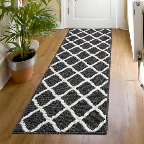 Miniatura 27 de SHACOS Alfombra de pasillo lavable de 2 x 8 pies, con parte trasera de goma antideslizante, resistente a las manchas, alfombra de cocina