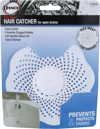 Miniatura 7 de Danco 10306, Protector de Tina para Pelo y Filtro, Prevención de Obstrucciones de Drenaje de Pelo, Serpiente de Drenaje, Trampa y Taladro