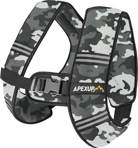 Miniatura 26 de APEXUP - Chaleco con peso de 5, 10, 15, 20, 25 y 30 libras para hombre y mujer, con rayas reflectantes, equipo para entrenamiento de fuerza y correr