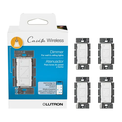 Miniatura 15 de Lutron Caseta - Interruptor de atenuación inteligente original (requiere Lutron Smart Hub), para luces LED, 150 vatios, un solo polo/3 vías, no Negro