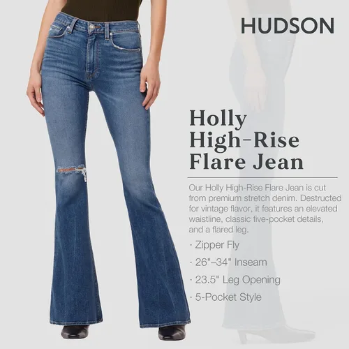 Miniatura 2 de HUDSON Jeans Holly de talle alto acampanados para mujer